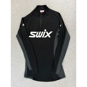 SWIX Recovery Compression 1/4 Zip Midlayer Pullover Shirt (Men's Medium) Black